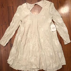 Cream babydoll dress.  NWT.